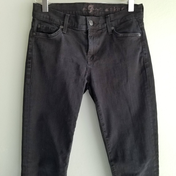 7 For all Mankind black skinny - Picture 7 of 8